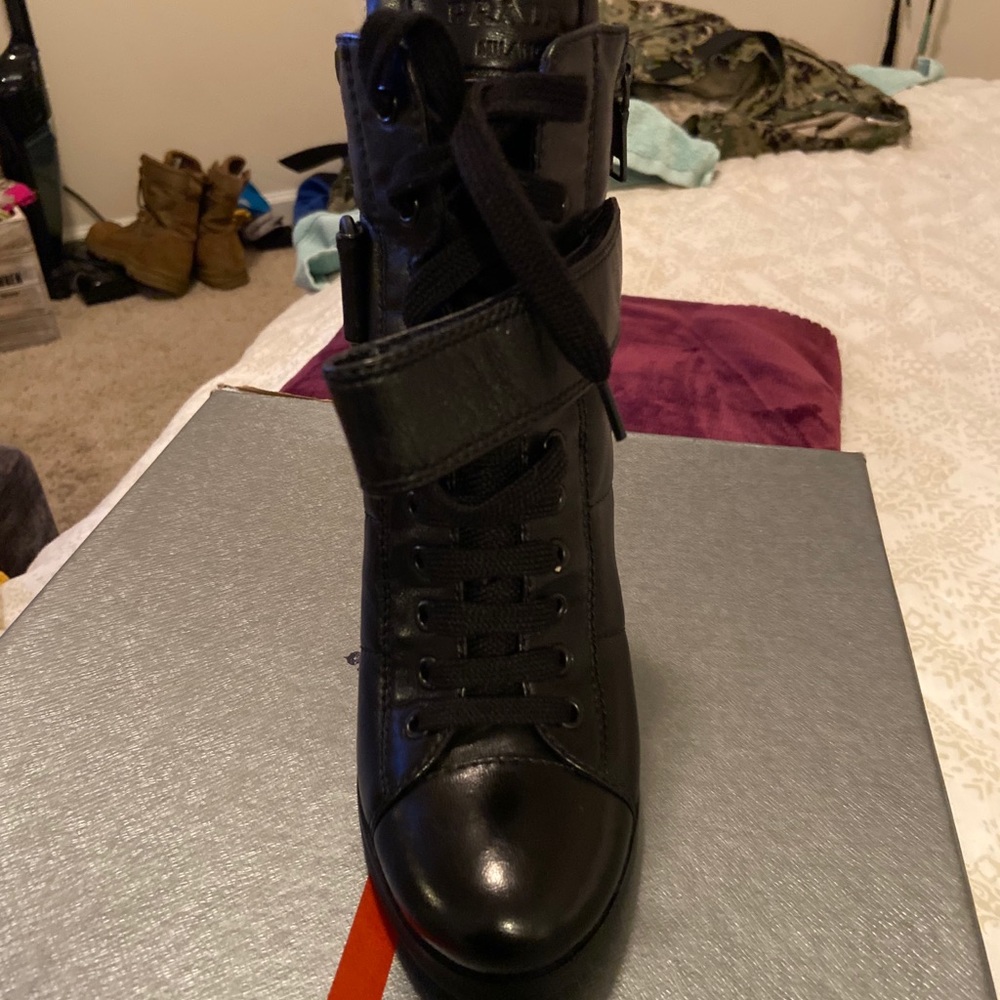 Prada boots with straps